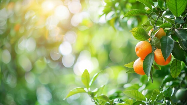 Oranges Hanging From a Tree