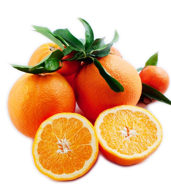 Oranges isolated on white