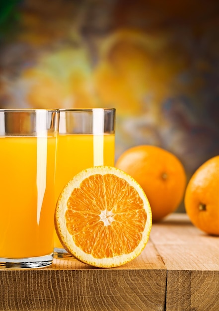 オレンジとジュース