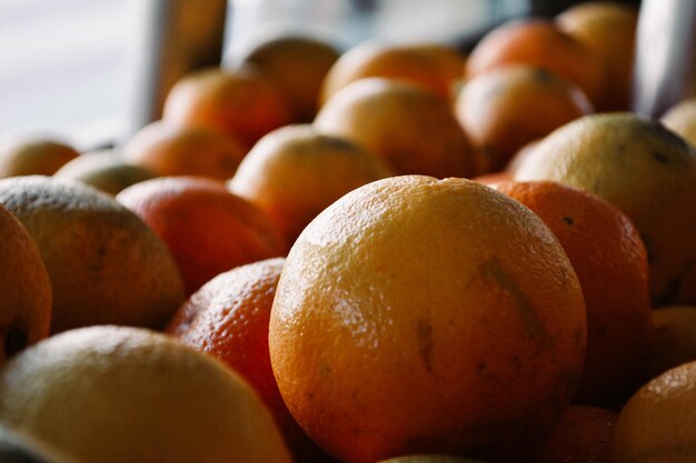 Photo oranges on market sale