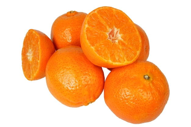オレンジの山 背景のないオレンジ