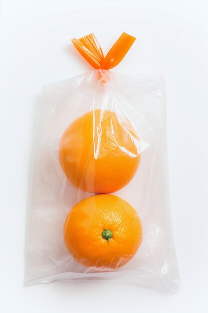 Oranges in Plastic Bag Ai generative