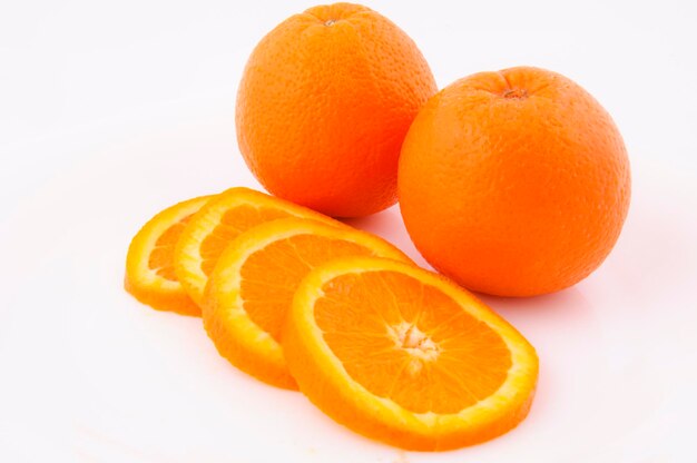 Oranges sliced