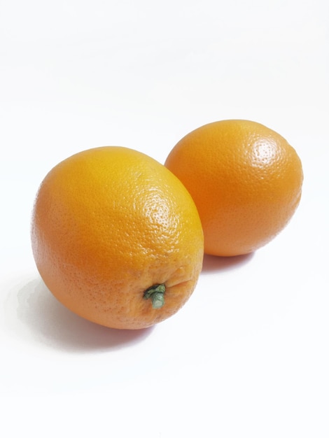 oranges on white background