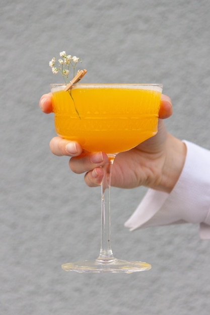 Oranje-alcoholische cocktail