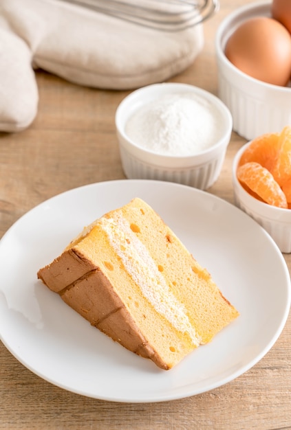 oranje chiffon cake