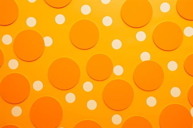 Oranje en gele achtergrond met een patroon van stippen