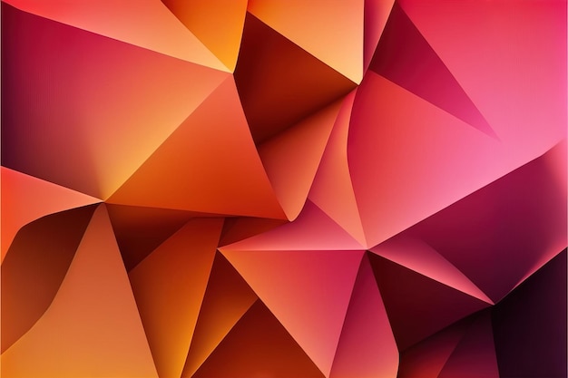 Foto oranje en roze wallpaper generatieve ai