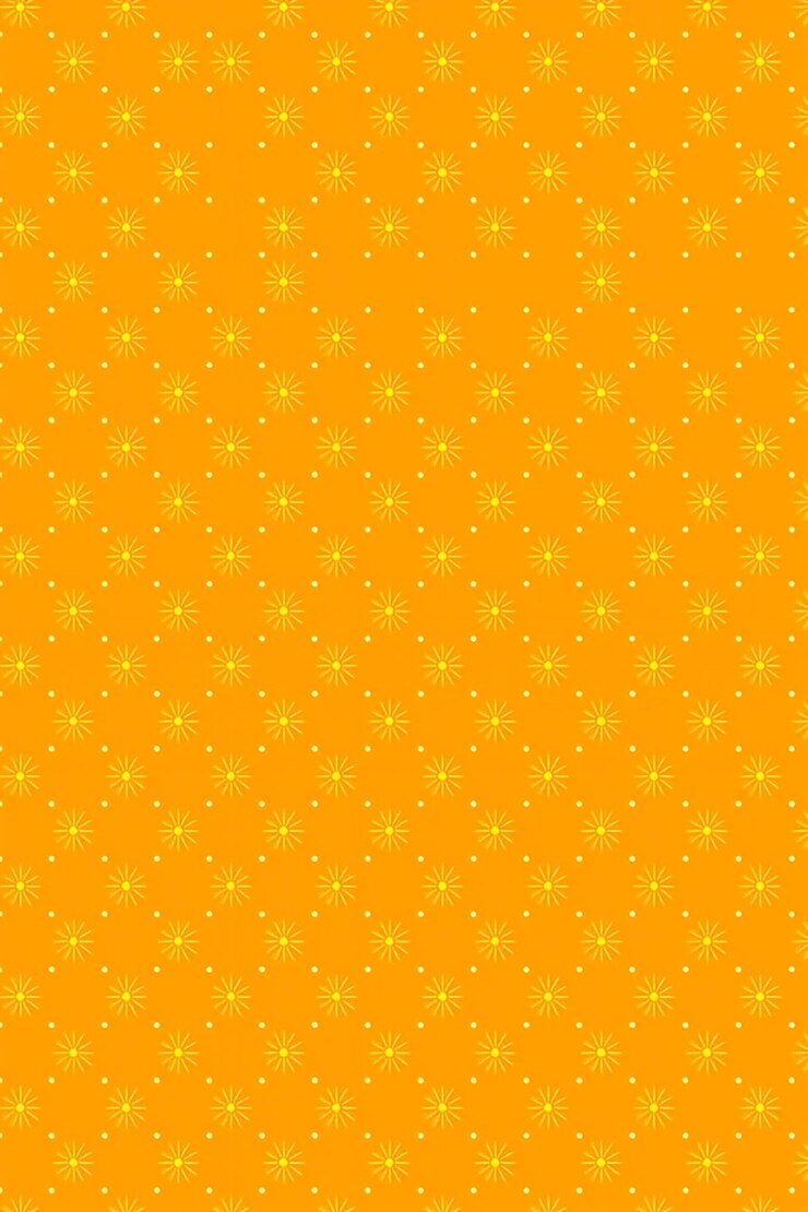 Oranje en wit sterrensterrenpatroon