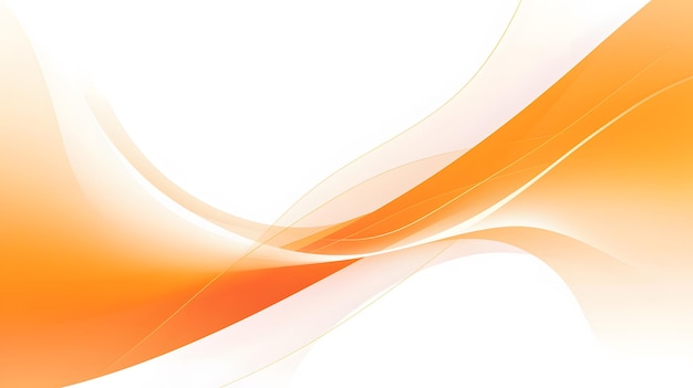 oranje en witte kleurgolfcurven op witte achtergrond abstract modern ontwerp
