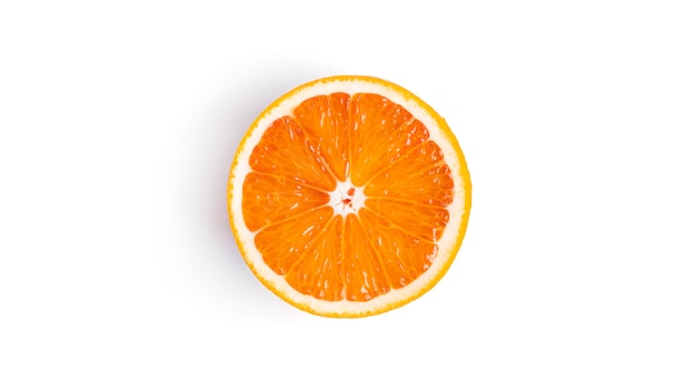 Oranje fruit geïsoleerd op een witte achtergrond. Hoge kwaliteit foto