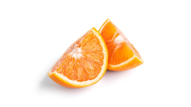 Oranje fruit geïsoleerd op een witte achtergrond. Hoge kwaliteit foto