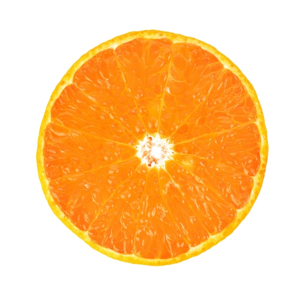 Oranje fruit geïsoleerd op wit