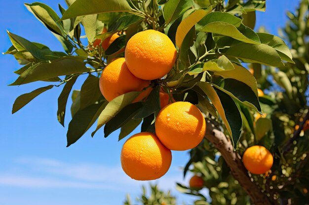 Oranje Fruit op Boom