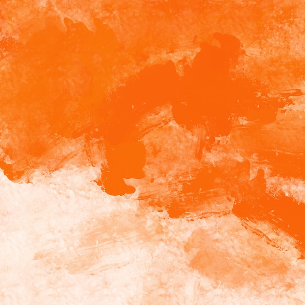 Oranje grunge water kleur verf patroon achtergrond, Splash kleur oranje textuur illustratie abstract