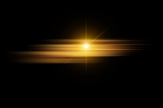 Oranje licht effect Glowing licht uitbarstingen met vonken Glow licht effect set lens flare explosie