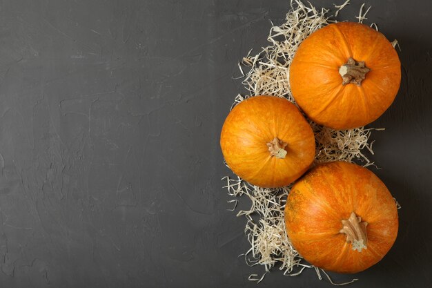 Oranje pompoenen close-up thanksgiving achtergrond herfst achtergrond