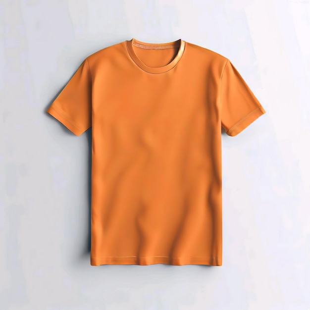 Foto oranje t-shirtmodel geen mens 1