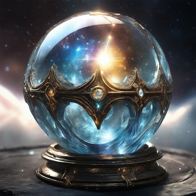 orb contains the universe in it ai generated