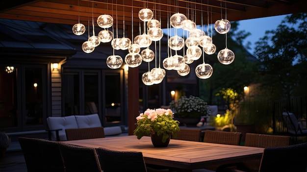 Photo orbs outdoor modern lighting