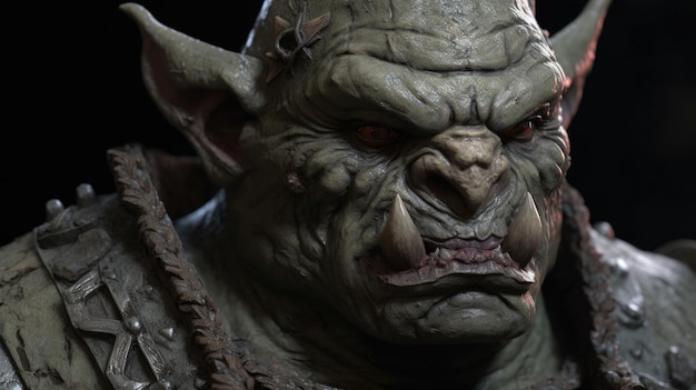 Photo orc close up