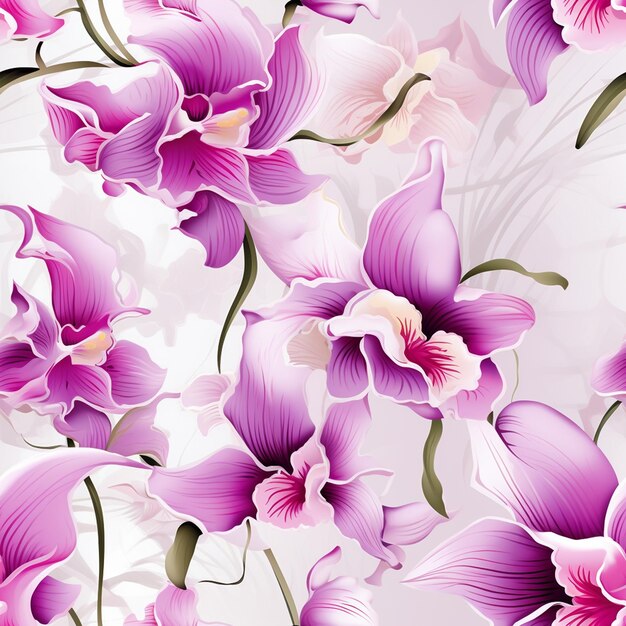 Photo orchid dreamland seamless beauty