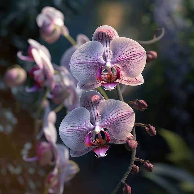 蘭の花のai生成