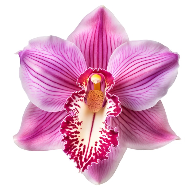 Orchid flower isolated on white background