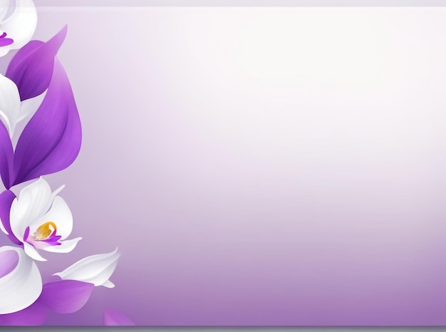 Orchid harmony to violet gradient blurred banner