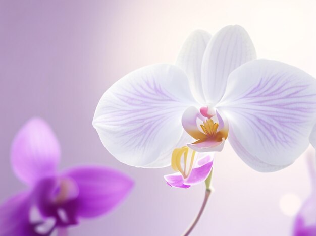 Orchid mist abstract color gradient vignette