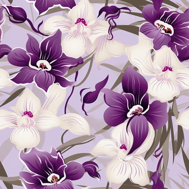 Orchid pattern for home decor