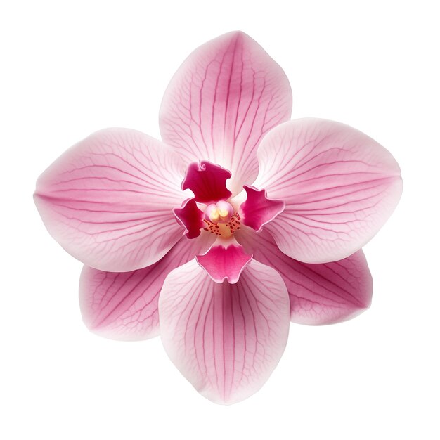 Orchid of redpink color isolated on a transparent background redpink flower on a transparent