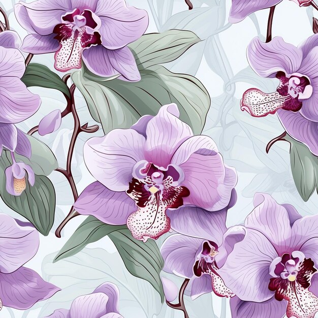 Orchid splendor floral background