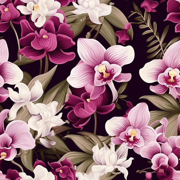 Orchid splendor unveiled seamless delight