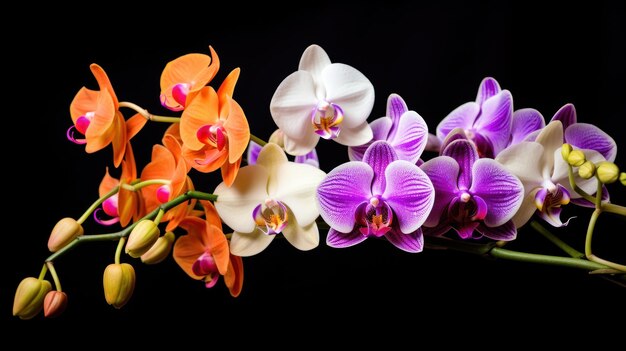 Photo the orchids are beautiful and look fresh