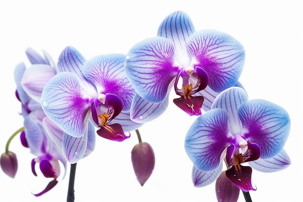 Orchids in a glass box