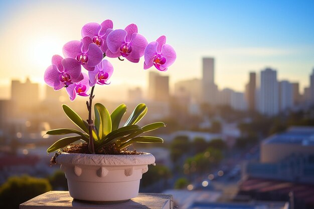 Орхидеи с мелкой глубиной поля создают мечтательный размытый фон