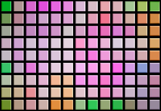ordered multicolored tile squares on a black background mosaic tile background pixels concept