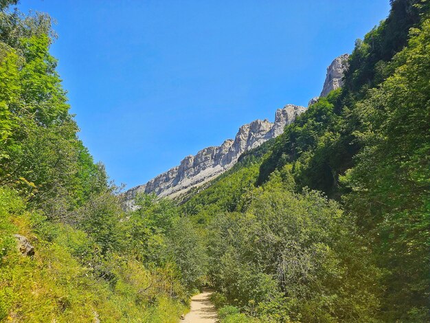 Ordesa Valley Natural Park and Lost Mountain in the Pyrenees of Huesca