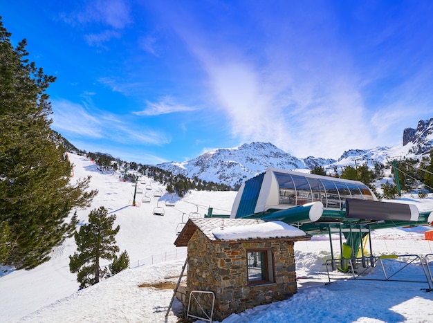 Ordino Arcalis ski resort sector in Andorra