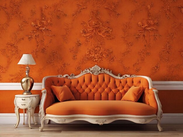 Photo orenge colour luxury background