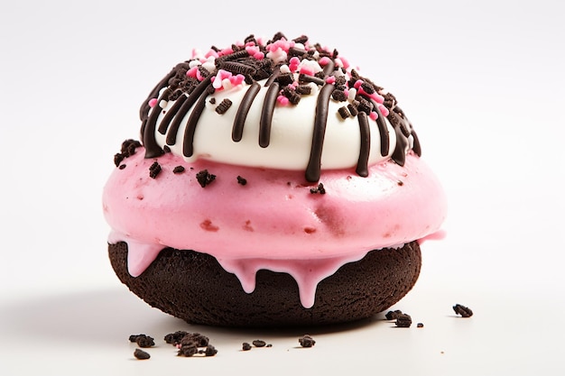 Oreo Ice Cream Sandwiched Donut with Topping