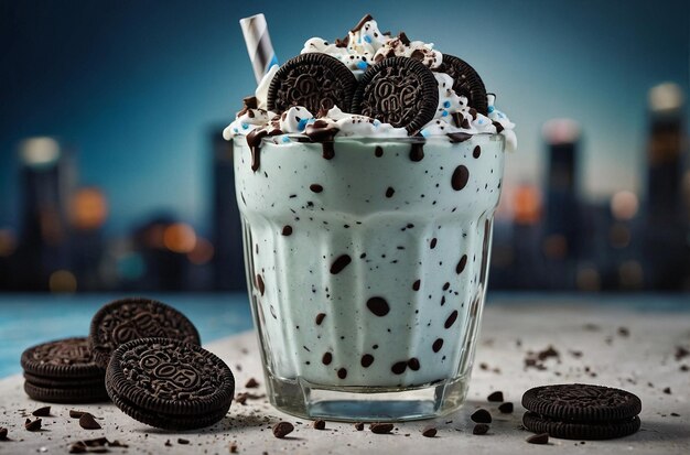 Oreo milkshake met Oreo koekjes