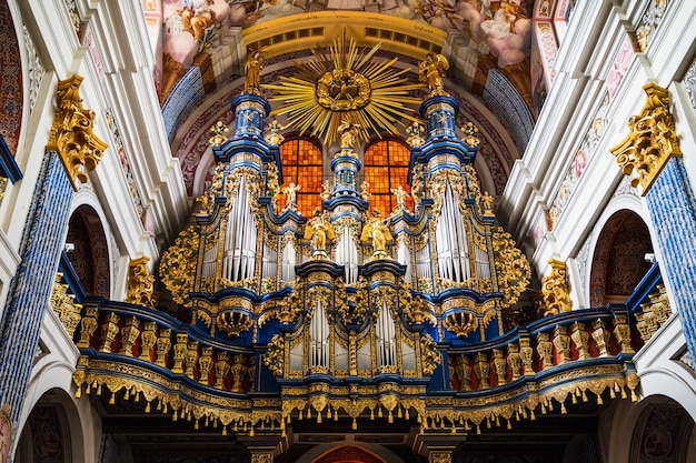 The organ in the church