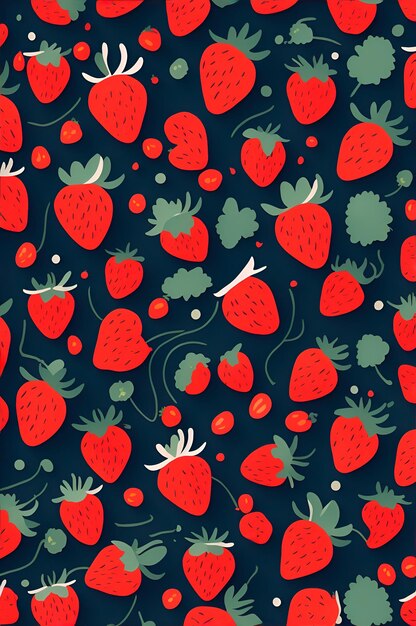 Photo organic abstract flat strawberry pattern organic patterns