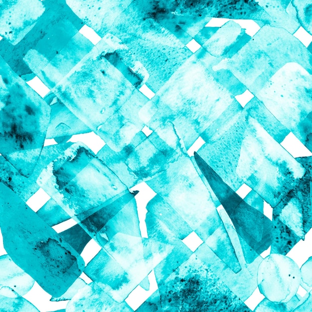 유기 배경. 수채화 유행 예술. 아프리카 지오 브러시 스트로크. 재미있는 기하학. 바우하우스 원활한 패턴입니다. 자유형 수채화 라인. 70년대 컬러 큐비즘 일러스트레이션. 파란색과 남색