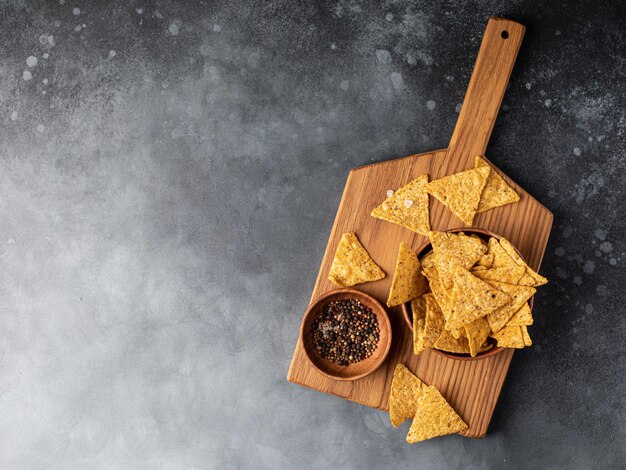 Organic baked corn fried tortilla chips