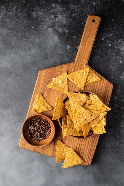 Organic baked corn fried tortilla chips