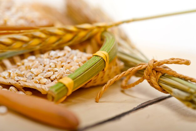 Organic barley grains