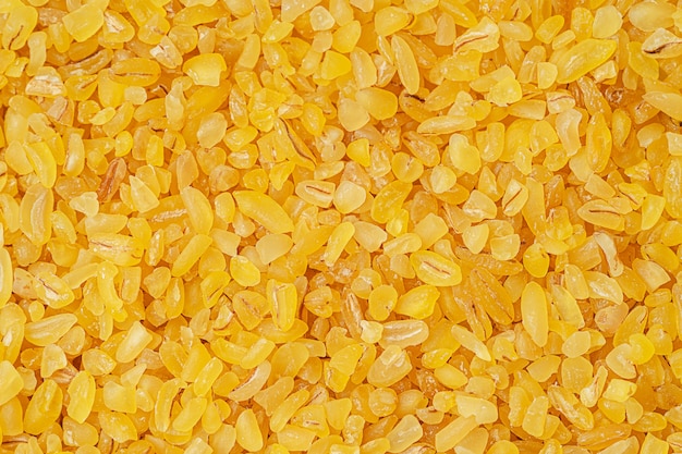 Organic bulgur wheat texture